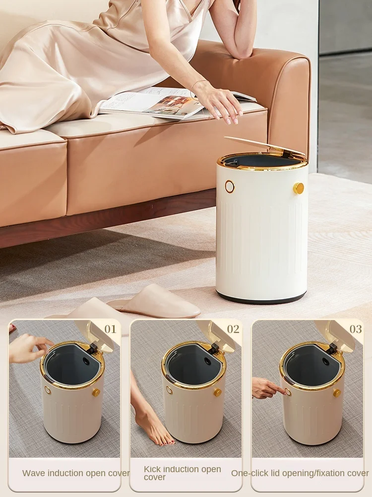 GY Living Room Smart Trash Can Household Induction Retro Affordable Luxury Automatic Toilet with Lid Kitchen and Bedroom
GY Living Room Smart Trash Can Household Induction Retro Affordable Luxury Automatic Toilet with Lid Kitchen and Bedroom