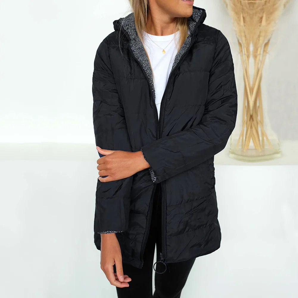 Down Jacket Two Ways to Wear Zipper Pockets Thick Hooded Cotton-Padded Jackets Black Blue Green Women Coats Winter Spot Leopard
Down Jacket Two Ways to Wear Zipper Pockets Thick Hooded Cotton-Padded Jackets Black Blue Green Women Coats Winter Spot Leopard