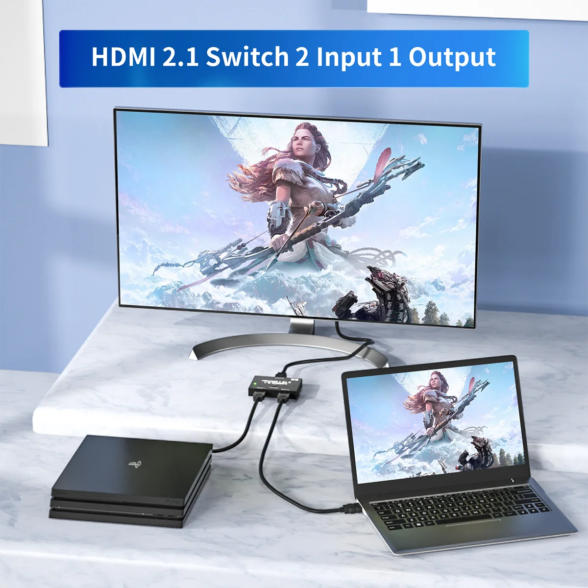 Переключатель 8K HD HDMI 2 1-совместимый двухсторонний переключатель @ 60Hz 4K 120Hz 1