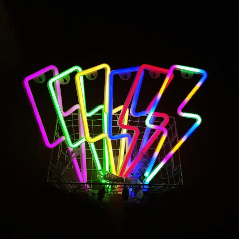 Colorful Neon Light LED Lightning Neon Sign USB Home Neon Letters Lights for Room Party Wedding Decoration Xmas Gift Neon Lamp
Colorful Neon Light LED Lightning Neon Sign USB Home Neon Letters Lights for Room Party Wedding Decoration Xmas Gift Neon Lamp