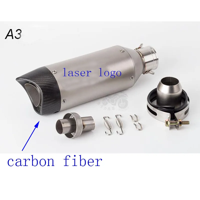 Universal 51mm Motorcycle Exhaust Pipe Carbon Fiber Exhaust Escape Modified Muffler DB Killer For R3 Z900 GSX750R K8 R6
Universal 51mm Motorcycle Exhaust Pipe Carbon Fiber Exhaust Escape Modified Muffler DB Killer For R3 Z900 GSX750R K8 R6