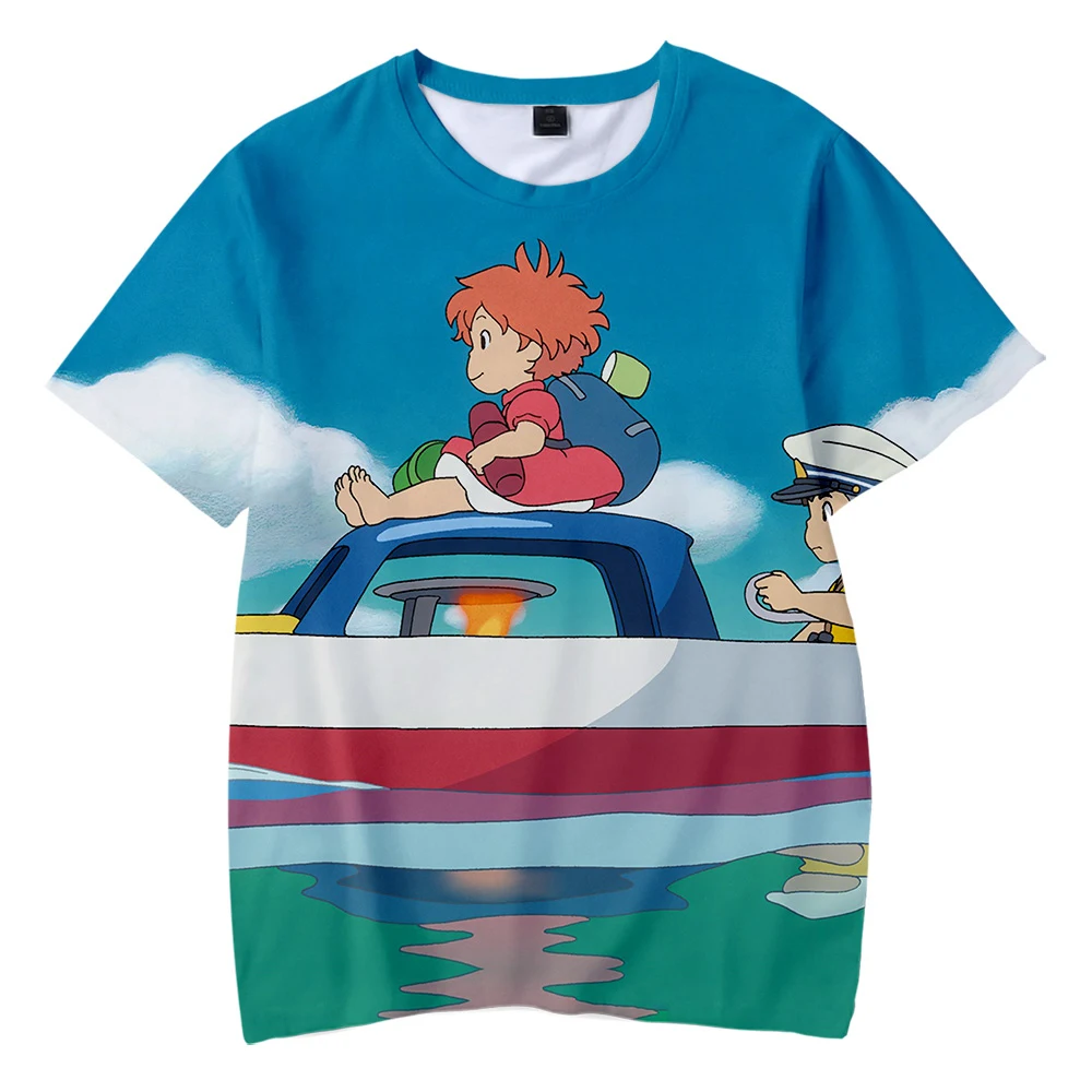 Футболка Ponyo на скале для мальчиков и девочек, модная Повседневная рубашка с 3D принтом, уличная одежда в стиле Харадзюку для мужчин и женщин
Футболка Ponyo на скале для мальчиков и девочек, модная Повседневная рубашка с 3D принтом, уличная одежда в стиле Харадзюку для мужчин и женщин