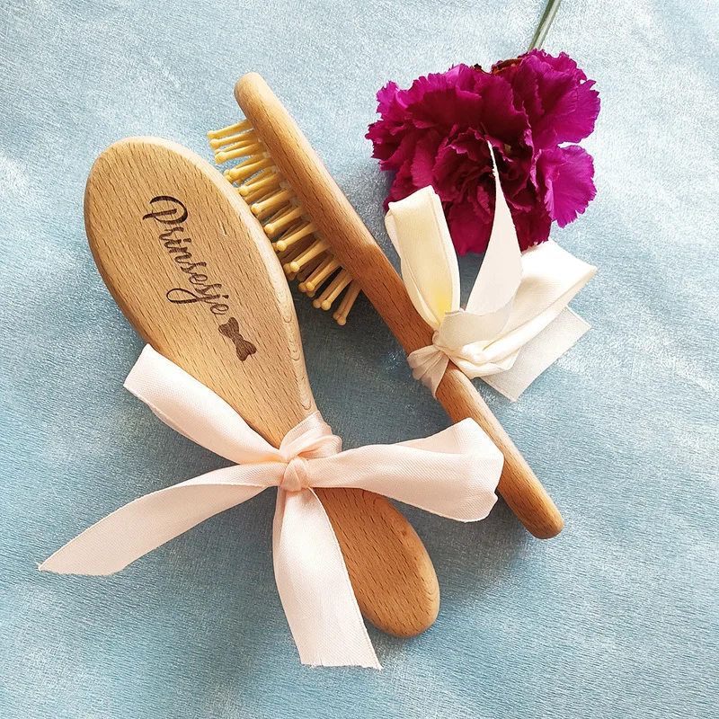 Personalized Baby Care Hair Brush Pure Natural Wool Wood Comb , Engraved Newborn Massager Baby Shower and Registry Gift
Personalized Baby Care Hair Brush Pure Natural Wool Wood Comb , Engraved Newborn Massager Baby Shower and Registry Gift