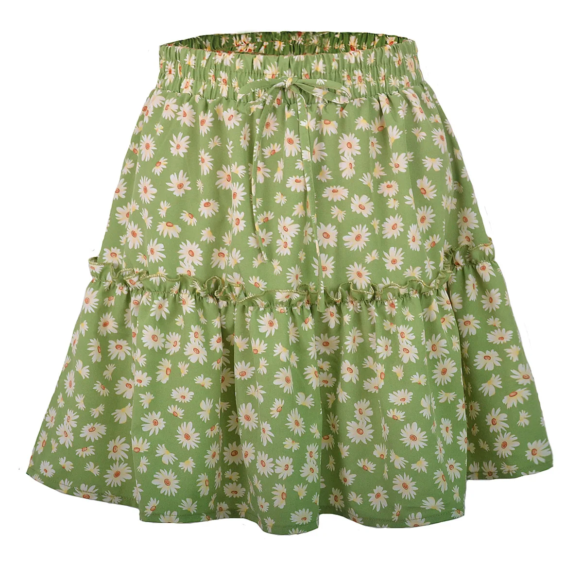 Fannic Women's Floral Mini Skirt Sweet Lace-Up High Waist A-Line Skirt Female Spring and Summer 2021
Fannic Women's Floral Mini Skirt Sweet Lace-Up High Waist A-Line Skirt Female Spring and Summer 2021