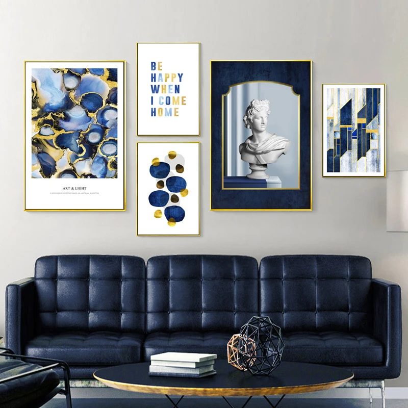 Nordic Posters And Prints Blue Wall Art Famous Statue Multiple Canvas Painting Statue a living room Picture Home Decoration
Nordic Posters And Prints Blue Wall Art Famous Statue Multiple Canvas Painting Statue a living room Picture Home Decoration