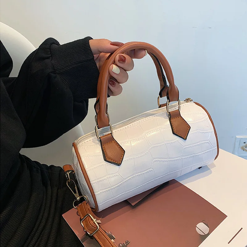 Woman High Quality PU Leather Shoulder Bags New Trend Top Handbag Fashion Hit Color Crossbody Bag Female Simple Cylinder Bags
Woman High Quality PU Leather Shoulder Bags New Trend Top Handbag Fashion Hit Color Crossbody Bag Female Simple Cylinder Bags