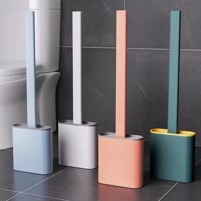 Wall-Mounted Silicone Toilet Brush and Holder Set for Bathroom, Flexible Brush Head Deep Cleaning Corner Toilet Bowl Brush
Wall-Mounted Silicone Toilet Brush and Holder Set for Bathroom, Flexible Brush Head Deep Cleaning Corner Toilet Bowl Brush