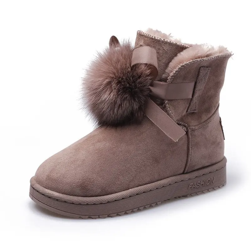 Newest Fashion Ankle Boot 2021 Leather +Natural Fur Snow Boots Fox Fur Hair ball Boots Women's Shoes Flat Cotton Warm Shoes
Newest Fashion Ankle Boot 2021 Leather +Natural Fur Snow Boots Fox Fur Hair ball Boots Women's Shoes Flat Cotton Warm Shoes