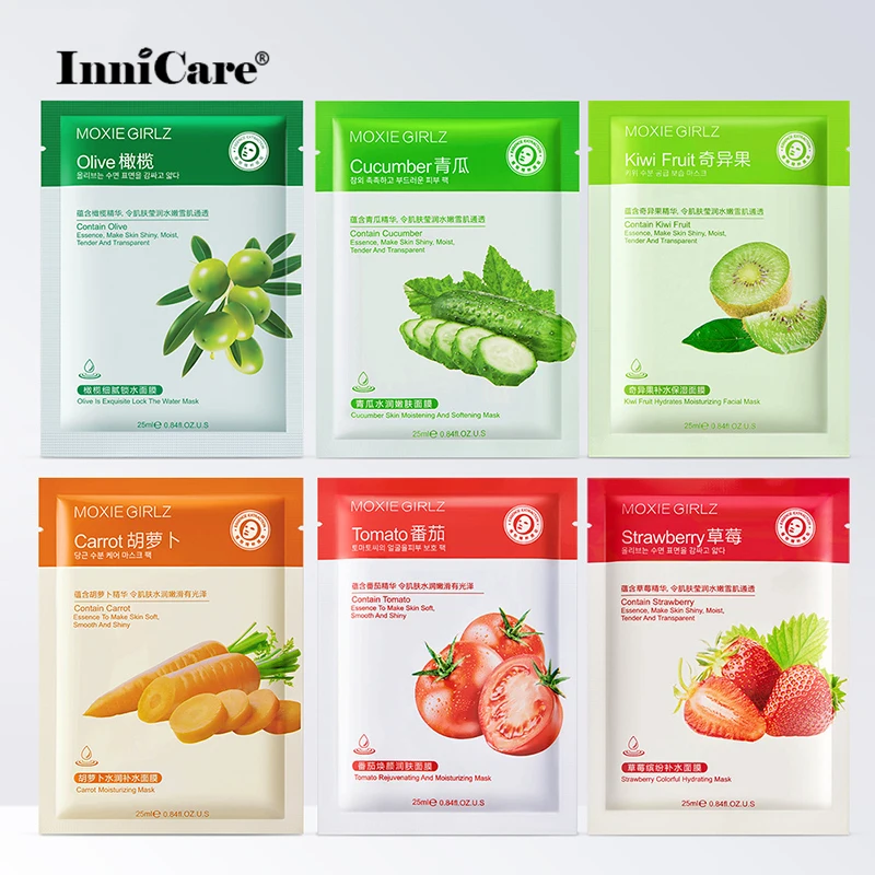 6pcs Fruit Face Mask Sets Strawberry Kiwifruit Moisturizing Anti Wrinkle Aging Face Masks For Women Skin Care Cosmetics Products
6pcs Fruit Face Mask Sets Strawberry Kiwifruit Moisturizing Anti Wrinkle Aging Face Masks For Women Skin Care Cosmetics Products