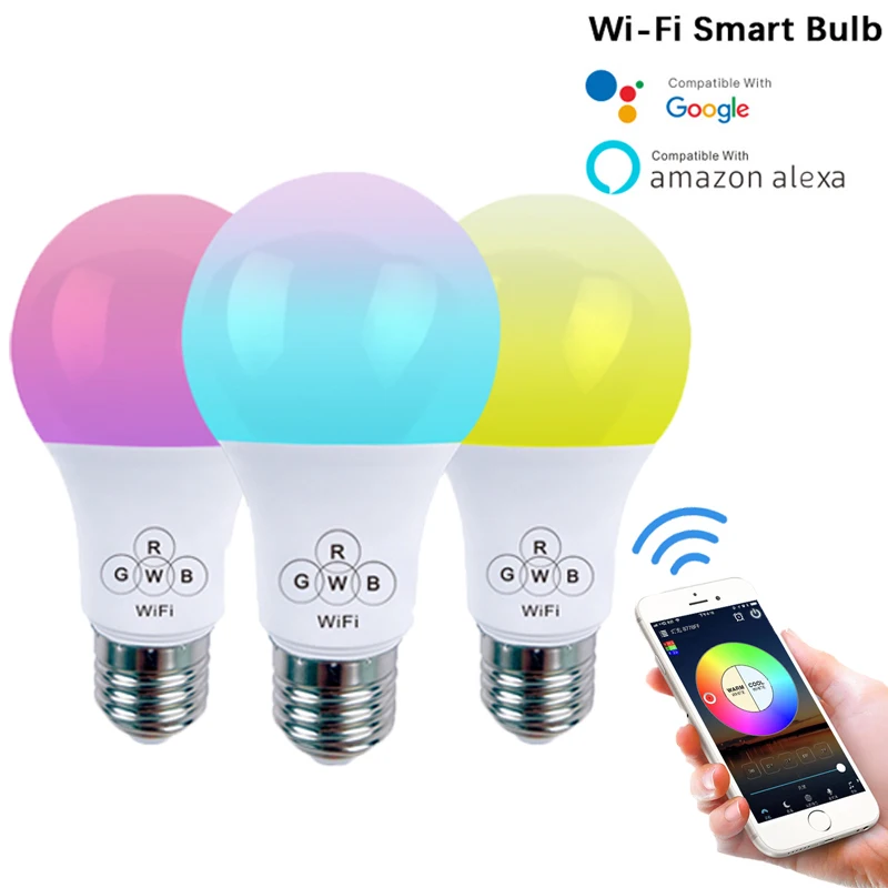 Умный WiFi светильник лампа 4 5 Вт/7 Вт RGB магический Wake Up s App Control совместимый с Alexa и