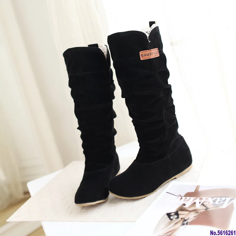 Women Lace Nubuck Flat Heels Winter Snow Boots Shoes Women's Flock Plush Padded Winter Long Riding Motorcycle Boots Shoes
Women Lace Nubuck Flat Heels Winter Snow Boots Shoes Women's Flock Plush Padded Winter Long Riding Motorcycle Boots Shoes