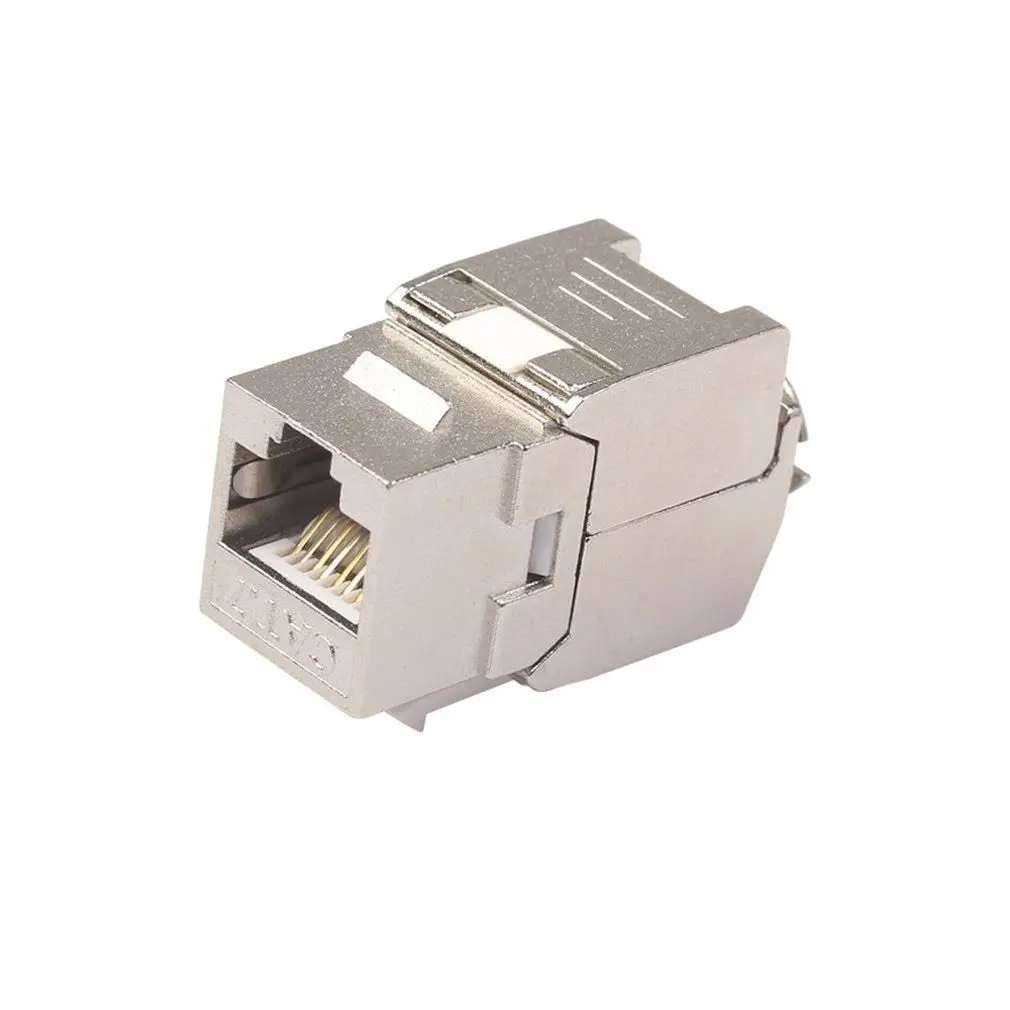 Модульные Разъемы Keystone CAT6A, Экранированный модуль RJ45 Cat 6A Ethernet, 10 Гбит/с экранированным металлическим корпусом
Модульные Разъемы Keystone CAT6A, Экранированный модуль RJ45 Cat 6A Ethernet, 10 Гбит/с экранированным металлическим корпусом