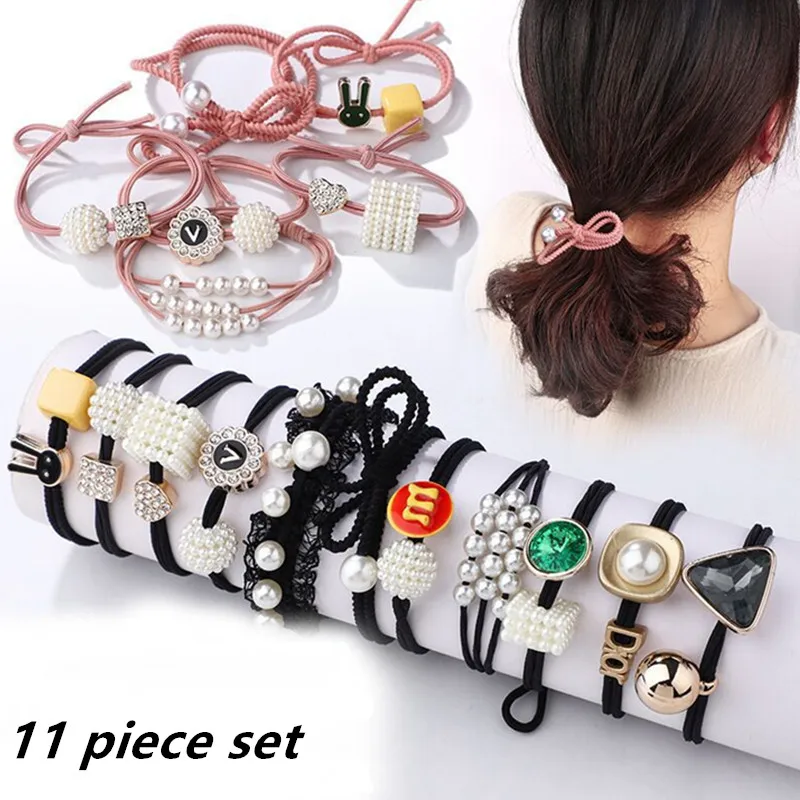 11pcs Girls Elastic Hair Tie Ponytail Holder Scrunchie Hair Ring Ropes Rubber Band Set Children's Hair Accessories
11pcs Girls Elastic Hair Tie Ponytail Holder Scrunchie Hair Ring Ropes Rubber Band Set Children's Hair Accessories