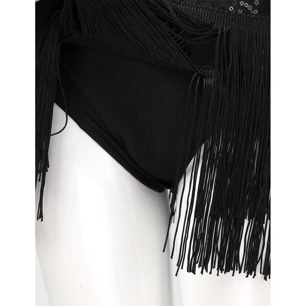 Kids Girls Dance Gymnastics Costume Outfit Sleeveless Sequins Crop Top And Tassel Skirt With Built-in Briefs Dancewear Set
Kids Girls Dance Gymnastics Costume Outfit Sleeveless Sequins Crop Top And Tassel Skirt With Built-in Briefs Dancewear Set
