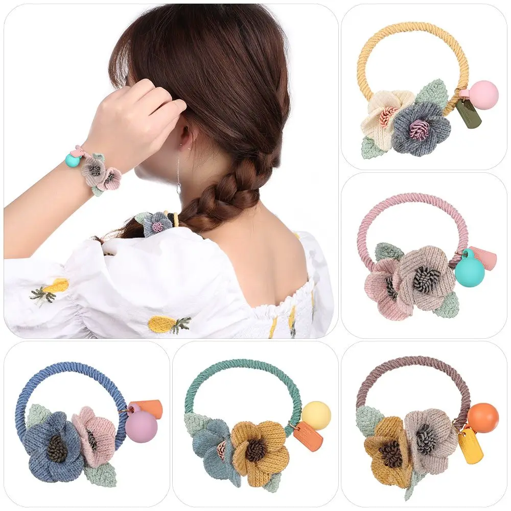 Cute Hair Accessories Ponytail Headwear Girly Rubber Band Knitted Flower Head Rope Hair Ring Rose Flower Hair Tie
Cute Hair Accessories Ponytail Headwear Girly Rubber Band Knitted Flower Head Rope Hair Ring Rose Flower Hair Tie