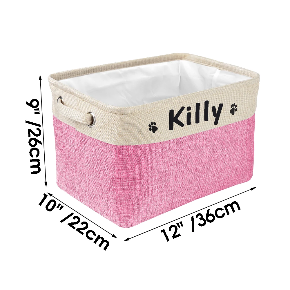 Personalized Dog Toy Basket No Smell Storage Box Free Print Name Storage Baskets For Dogs Clothes Shoes Pet Accessories With Paw 
Personalized Dog Toy Basket No Smell Storage Box Free Print Name Storage Baskets For Dogs Clothes Shoes Pet Accessories With Paw