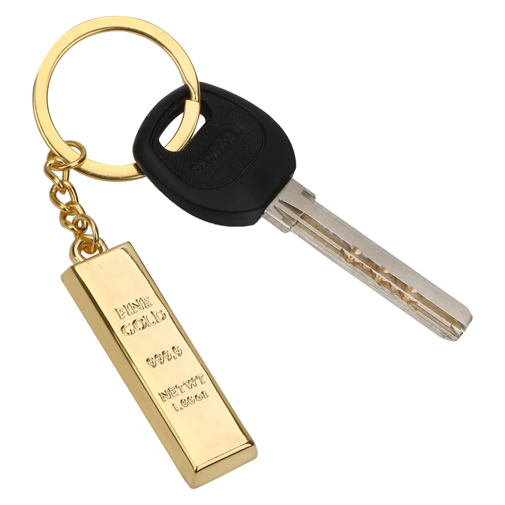 Bullion Key Rings Auto Accessories Metal Key Holder Key Chain Creative Gold Bar Keychain Handbag Wallet Pendant Car Keyring
Bullion Key Rings Auto Accessories Metal Key Holder Key Chain Creative Gold Bar Keychain Handbag Wallet Pendant Car Keyring
