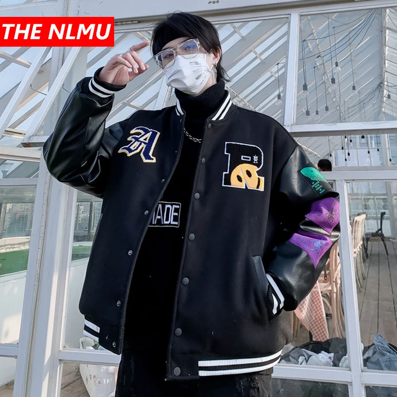 Бейсбольная куртка в стиле хип-хоп для мужчин и женщин, зимняя куртка-бомбер большого размера в стиле пэчворк, Модные свободные куртки для к...
Бейсбольная куртка в стиле хип-хоп для мужчин и женщин, зимняя куртка-бомбер большого размера в стиле пэчворк, Модные свободные куртки для к...