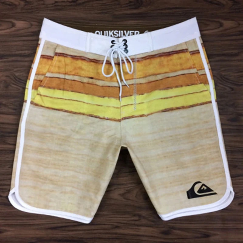 

New summer fashion brand QUIksilver beach pants island vacation casual quick dry surf swimwear beach diving mens shorts
