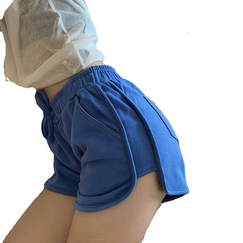 Sports Shorts Women 2021 Summer Candy Color Casual Skinny Blue Shorts Plus Size Lady Elastic Waist Beach Correndo Short Pants 
Sports Shorts Women 2021 Summer Candy Color Casual Skinny Blue Shorts Plus Size Lady Elastic Waist Beach Correndo Short Pants
