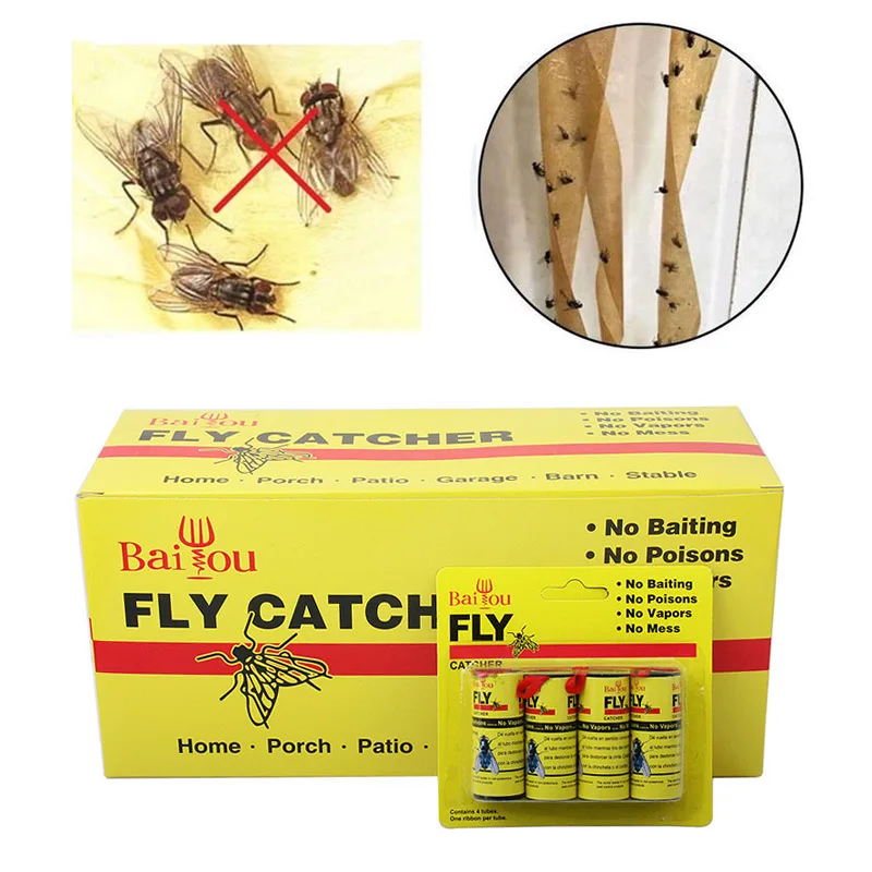 4/8/12/16Pcs Fly Sticky Paper Strip Strong Glue Flying Insect Bug Mosquitos Catcher Roll Tape JS23
4/8/12/16Pcs Fly Sticky Paper Strip Strong Glue Flying Insect Bug Mosquitos Catcher Roll Tape JS23