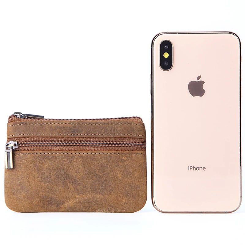New Cowhide Leather Coin Purse Zipper Coins Wallets Unisex Men Women's Zero Zipper Bag Key Ring
New Cowhide Leather Coin Purse Zipper Coins Wallets Unisex Men Women's Zero Zipper Bag Key Ring
