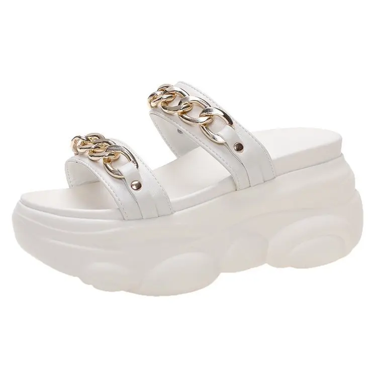 Slippers women's outer wear summer 2021 new thick bottom slope with net celebrity increase female drag chain sandals
Slippers women's outer wear summer 2021 new thick bottom slope with net celebrity increase female drag chain sandals