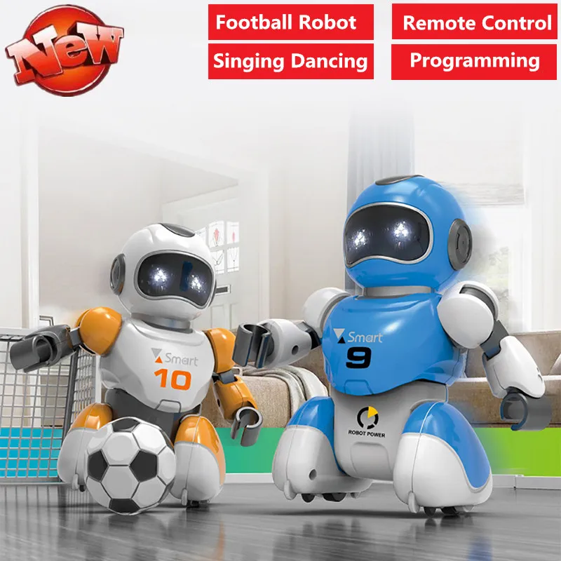 Smart Intelligent Play Football Robot Remote Control RC Soccer robot with Singing Dancing Football Programming 2pcs robot battle
Smart Intelligent Play Football Robot Remote Control RC Soccer robot with Singing Dancing Football Programming 2pcs robot battle