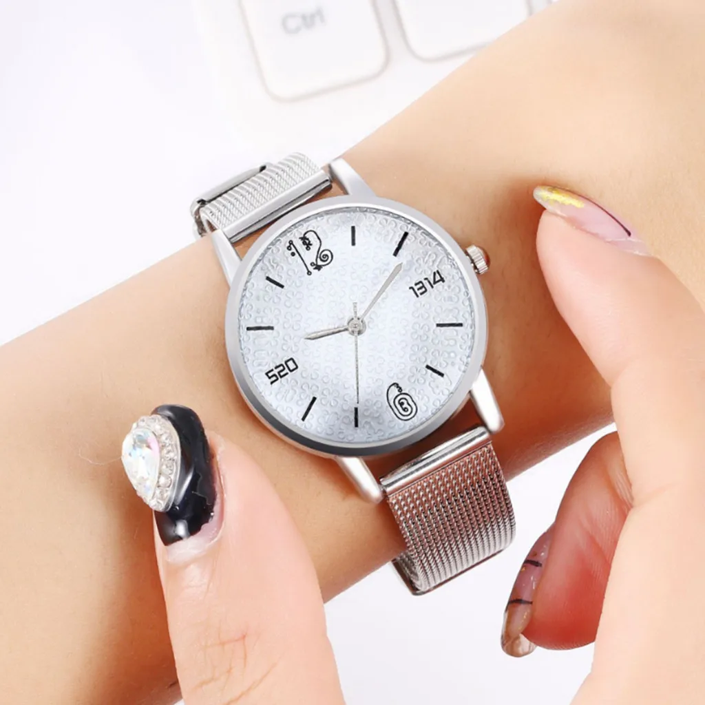 Fashion Silver Women Watches Couple Watch Casual Mesh Stainless Steel Belt Ladies Watch Bracelet reloj mujer /d
Fashion Silver Women Watches Couple Watch Casual Mesh Stainless Steel Belt Ladies Watch Bracelet reloj mujer /d