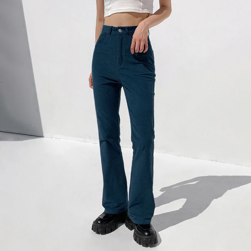 Women Casual Pants Warm Corduroy Micro Trousers Slim High-waist Woven Trousers Streetwear Fashion Female Trousers 2021 Autumn
Women Casual Pants Warm Corduroy Micro Trousers Slim High-waist Woven Trousers Streetwear Fashion Female Trousers 2021 Autumn