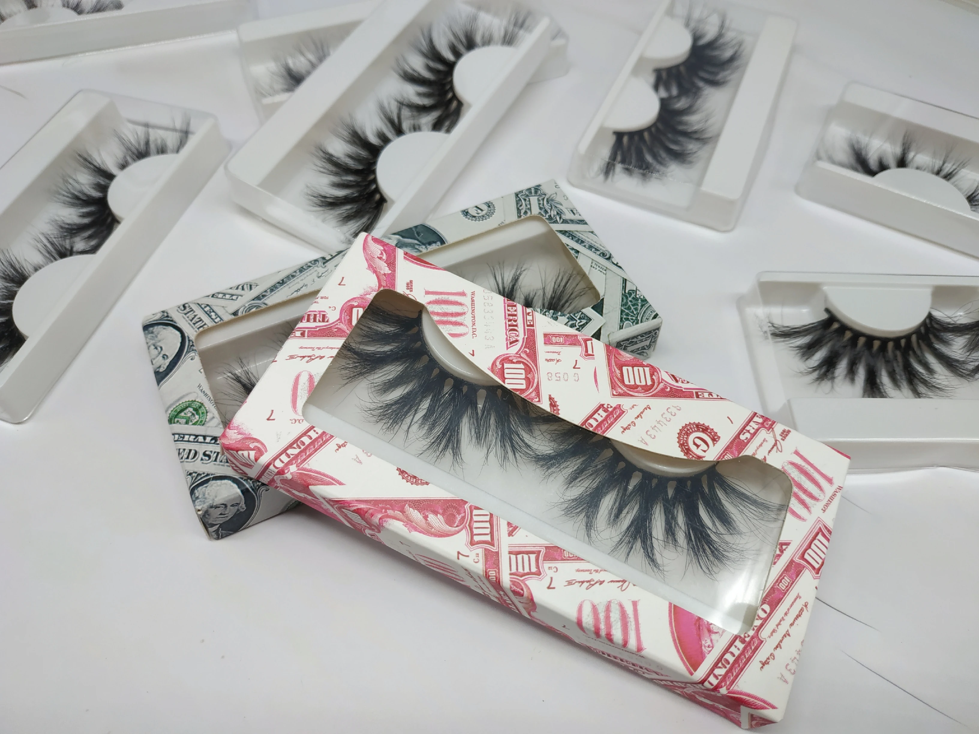 

HEXUAN 5D Mink Eyelashes Cruelty-free Criss-cross Lashes Handmade Reusable Lashes Dramatic Volume Fake Lashes glue makeup Lashes