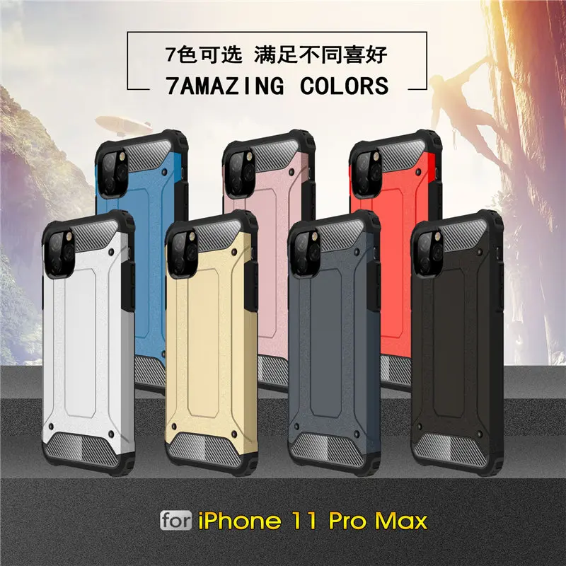 Shockproof Armor Case For iphone 11 pro Max 11 Pro XR XS MAX Silicone Hard PC Case For iphone 8 7 6s Plus Rubber Protective Capa
Shockproof Armor Case For iphone 11 pro Max 11 Pro XR XS MAX Silicone Hard PC Case For iphone 8 7 6s Plus Rubber Protective Capa