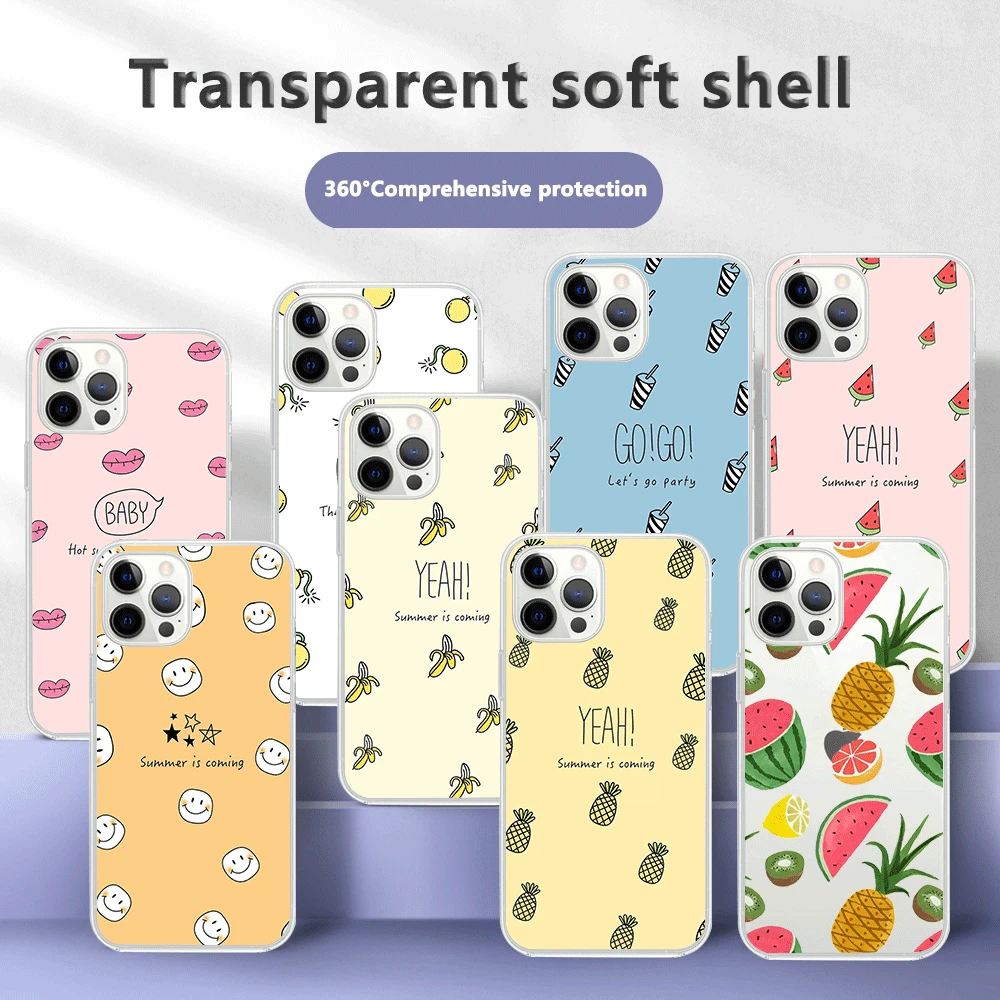 Cute Mini Fruit Watermelon Case For iPhone 11 12 13 Pro Clear Soft Phone Cover For iPhone 12 6S 7 8 Plus X XR XS Max SE 2020
Cute Mini Fruit Watermelon Case For iPhone 11 12 13 Pro Clear Soft Phone Cover For iPhone 12 6S 7 8 Plus X XR XS Max SE 2020