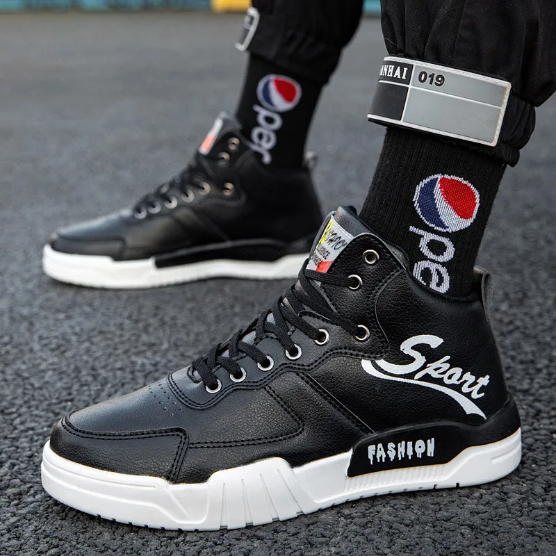 Белые мужские кроссовки zapatillas hombre повседневная обувь с высоким берцем AJ модные