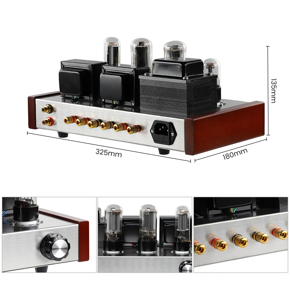 AIYIMA аудио 6P8P 6H9C ламповый HiFi усилитель 7Wx2 класс A вакуумный мощности Стерео