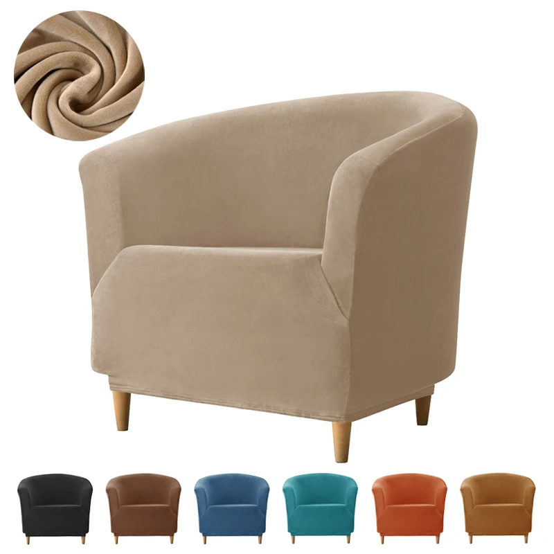 Soft Velvet Single Sofa Cover Stretch Spandex Washable Club Armchair Covers Solid Color Couch Slipcover for Bar Counter Home 1PC
Soft Velvet Single Sofa Cover Stretch Spandex Washable Club Armchair Covers Solid Color Couch Slipcover for Bar Counter Home 1PC