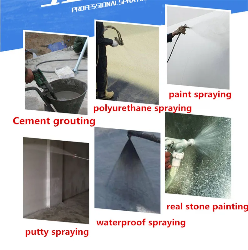 Putty sprayer Electric High Pressure Spraying Machine Grouting Machine Grouter Cement waterproof Mending leakage Paint plaster
Putty sprayer Electric High Pressure Spraying Machine Grouting Machine Grouter Cement waterproof Mending leakage Paint plaster