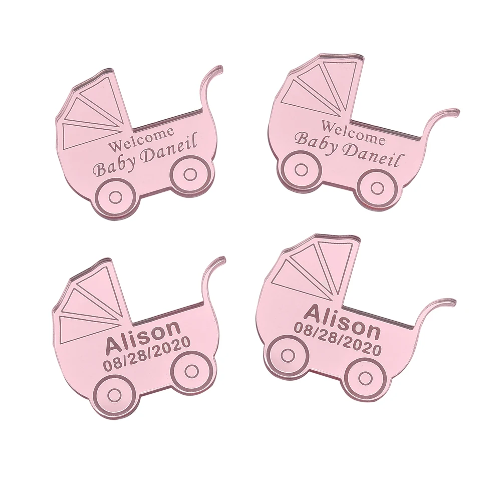 50PCS Personalized Engraved Baby Carriage Name Mirror Tag For Baptism Customized Acrylic Stickers Baby Shower Decor Tags Favor
50PCS Personalized Engraved Baby Carriage Name Mirror Tag For Baptism Customized Acrylic Stickers Baby Shower Decor Tags Favor