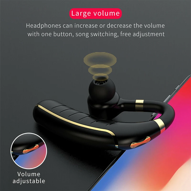FC1 Driving Wireless Headphone Bluetooth 5.0 Earphones Stereo Noise Cancelling New Stereo In-ear Hanging Ear Hook Headset IPX5 
FC1 Driving Wireless Headphone Bluetooth 5.0 Earphones Stereo Noise Cancelling New Stereo In-ear Hanging Ear Hook Headset IPX5