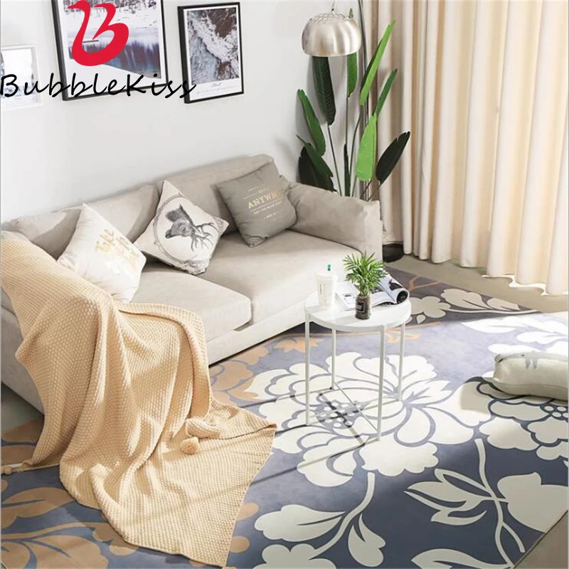 Bubble Kiss Nordic Style Grey Flower Pattern Carpets for Living Room Home Kids Room Decor Customized Area Rug Anti-wrinkle Mat
Bubble Kiss Nordic Style Grey Flower Pattern Carpets for Living Room Home Kids Room Decor Customized Area Rug Anti-wrinkle Mat