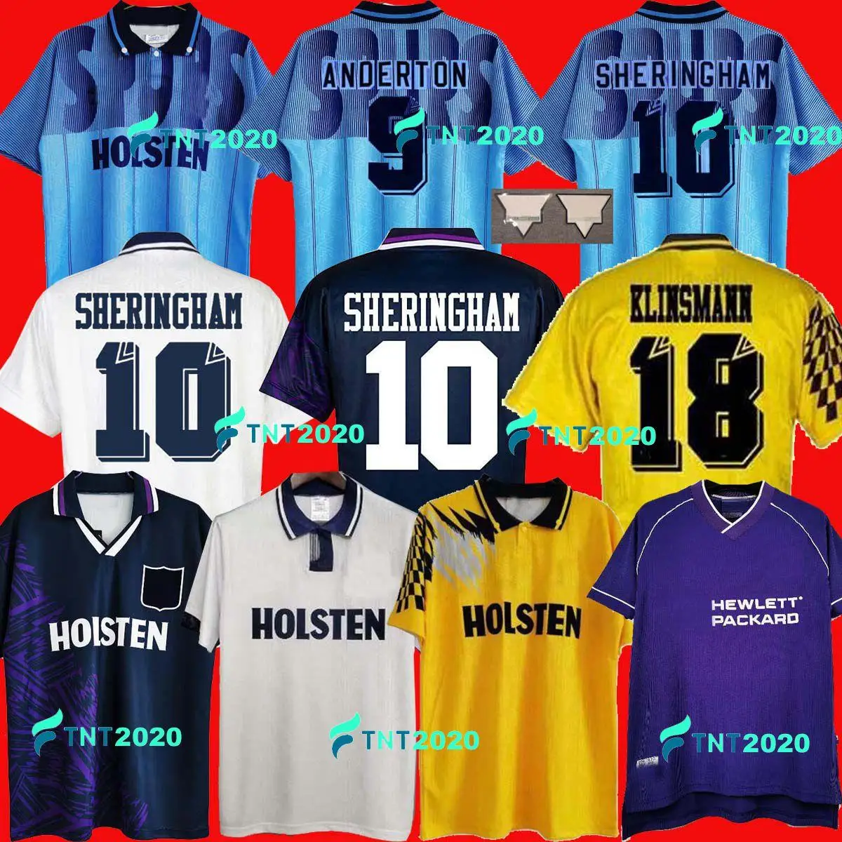 TOP 1990 1998 Tottenhames Retro Soccer Jersey Klinsmann GASCOIGNE ANDERTON SHERINGHAM Ginola Ferdinand Third Centenary Uniforms
TOP 1990 1998 Tottenhames Retro Soccer Jersey Klinsmann GASCOIGNE ANDERTON SHERINGHAM Ginola Ferdinand Third Centenary Uniforms