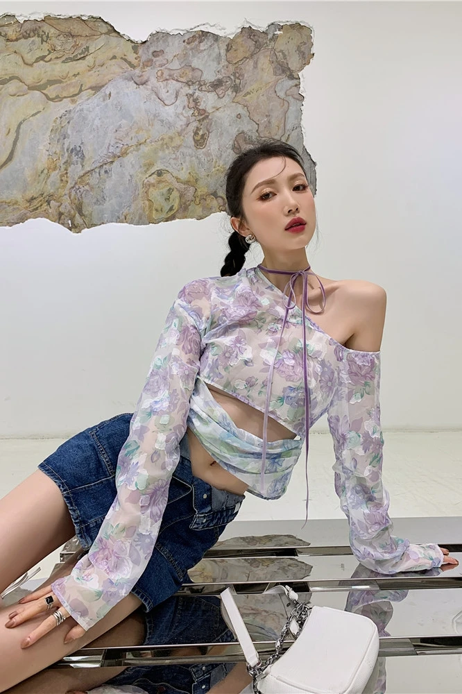 Kimotimo Design Print Chiffon Blouse Female Summer Patchwork Lace-up Hollow Fairy Tops 2021 New Slim Sweet Long Sleeve Shirt
Kimotimo Design Print Chiffon Blouse Female Summer Patchwork Lace-up Hollow Fairy Tops 2021 New Slim Sweet Long Sleeve Shirt
