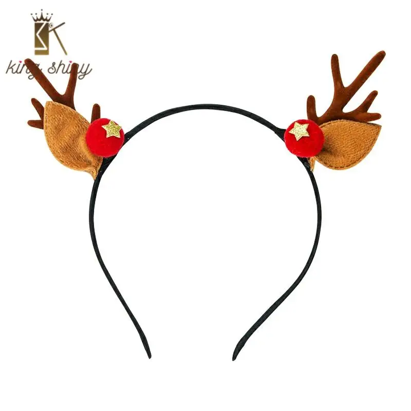 2020 Cute Santa Elk Anlters Christmas Decoration Headband Elegant Deer Ear Hairball Hairband Children Adult Headdress Xmas Gifts
2020 Cute Santa Elk Anlters Christmas Decoration Headband Elegant Deer Ear Hairball Hairband Children Adult Headdress Xmas Gifts