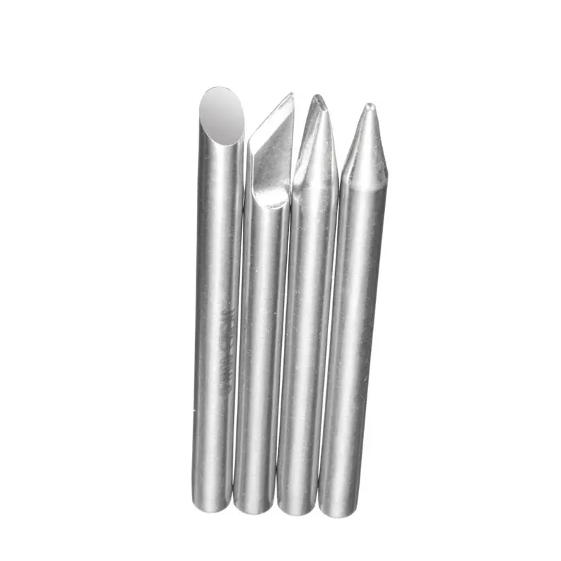 4pcs 60W Electronic Soldering Iron Tips Head Replaceable 5mm Shank Diameter Solder Welding Gun Repair Tool Kits
4pcs 60W Electronic Soldering Iron Tips Head Replaceable 5mm Shank Diameter Solder Welding Gun Repair Tool Kits