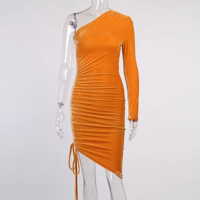 Sexy club solid Diagonalr colla slim Mini dress Women Fashion street lace-up Dresses femeal 2021 new shopping summer Clothes
Sexy club solid Diagonalr colla slim Mini dress Women Fashion street lace-up Dresses femeal 2021 new shopping summer Clothes
