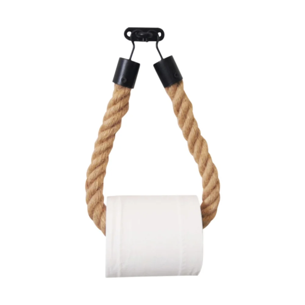 Woven Hemp Rope Paper Roll Holder Toilet Paper Towel Dispenser For Bathroom Wall Paper Holder Household Storage Rack Supplies
Woven Hemp Rope Paper Roll Holder Toilet Paper Towel Dispenser For Bathroom Wall Paper Holder Household Storage Rack Supplies