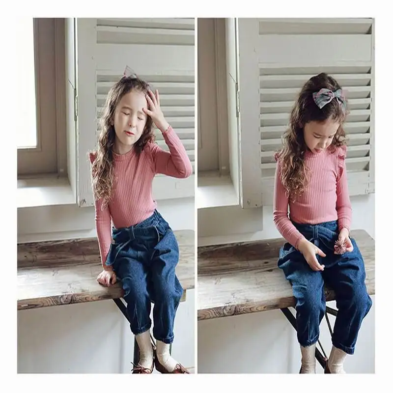 Girls Jeans 2020 New Kids Pants Baby Solid Color Jeans Harem Pants Girls Leisure Baby Girl Clothes E20656 
Girls Jeans 2020 New Kids Pants Baby Solid Color Jeans Harem Pants Girls Leisure Baby Girl Clothes E20656