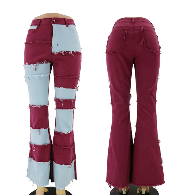 hirigin 2020 Women Patchwork High Waist Stretch Denim Jeans Pants Destroyed Demin Jeggings Ladies Slim Fit Skinny Flare Jeans
hirigin 2020 Women Patchwork High Waist Stretch Denim Jeans Pants Destroyed Demin Jeggings Ladies Slim Fit Skinny Flare Jeans