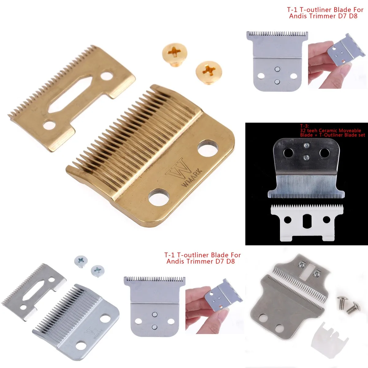 Professional cordless Hair Clipper blade High carton steel clipper accessories golden for choice golden screws
Professional cordless Hair Clipper blade High carton steel clipper accessories golden for choice golden screws