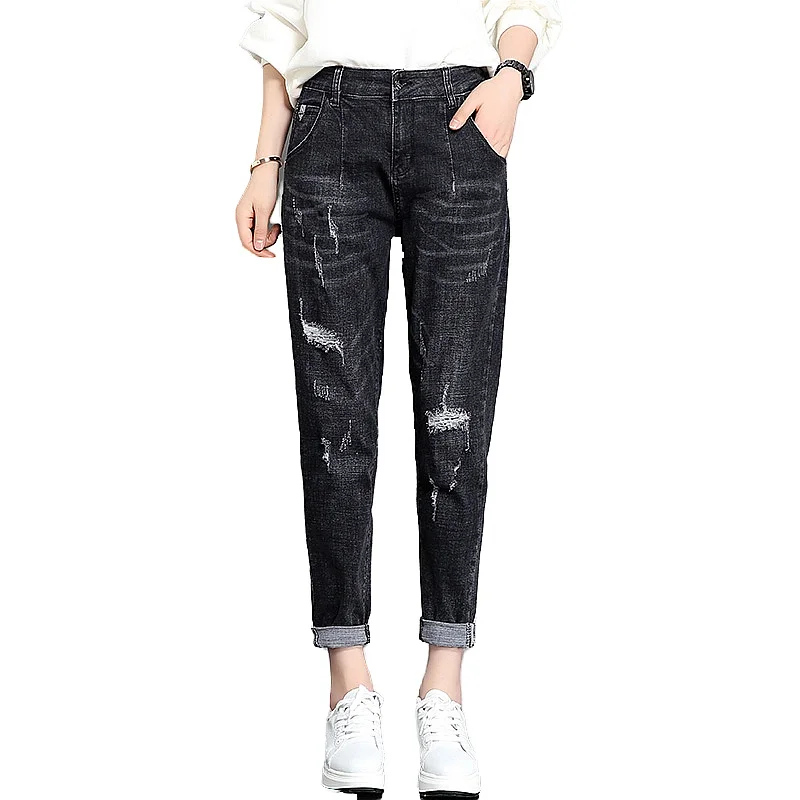 2021 Autumn 5XL Plus Size Boyfriend Ripped Jeans For Women Casual Vintage High Waist Jeans Denim Harem Pants Denim Jeans Femme
2021 Autumn 5XL Plus Size Boyfriend Ripped Jeans For Women Casual Vintage High Waist Jeans Denim Harem Pants Denim Jeans Femme